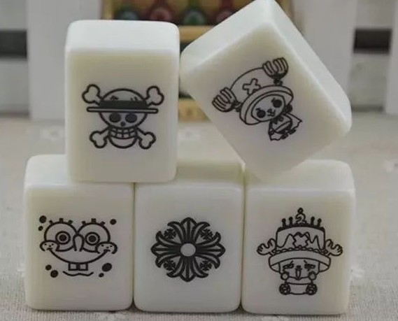 麻將激光雕刻樣品圖