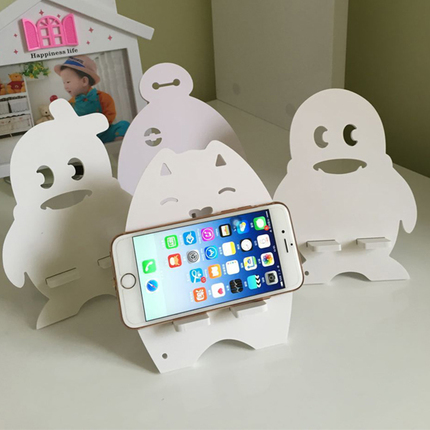 激光雕刻手機展架樣品圖