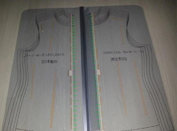 服裝模板激光切割樣品圖